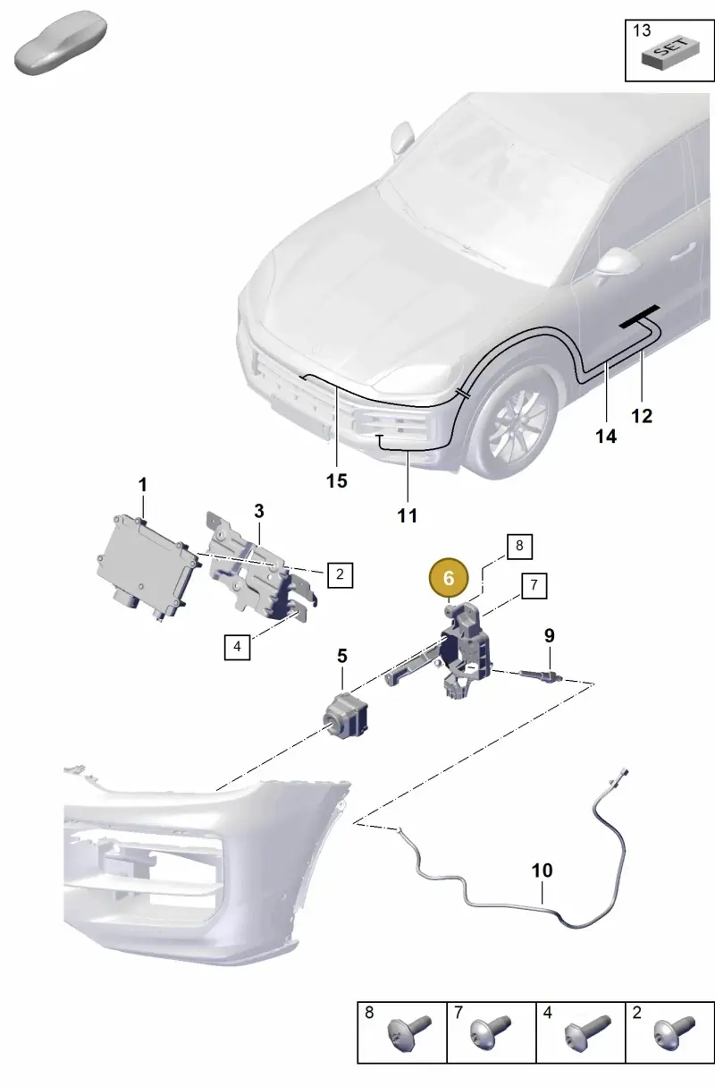 9Y0980561A Porsche Bracket for Camera