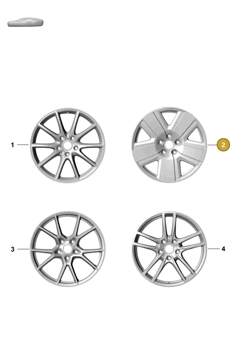 9Y3601025BLQO1 Porsche Alloy Wheel (Black Turned Aluminium QO1)