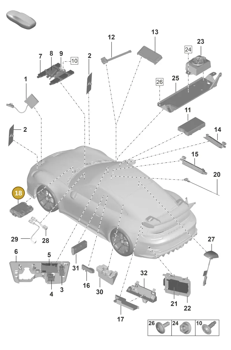 PAA035456A Porsche Amplifiers