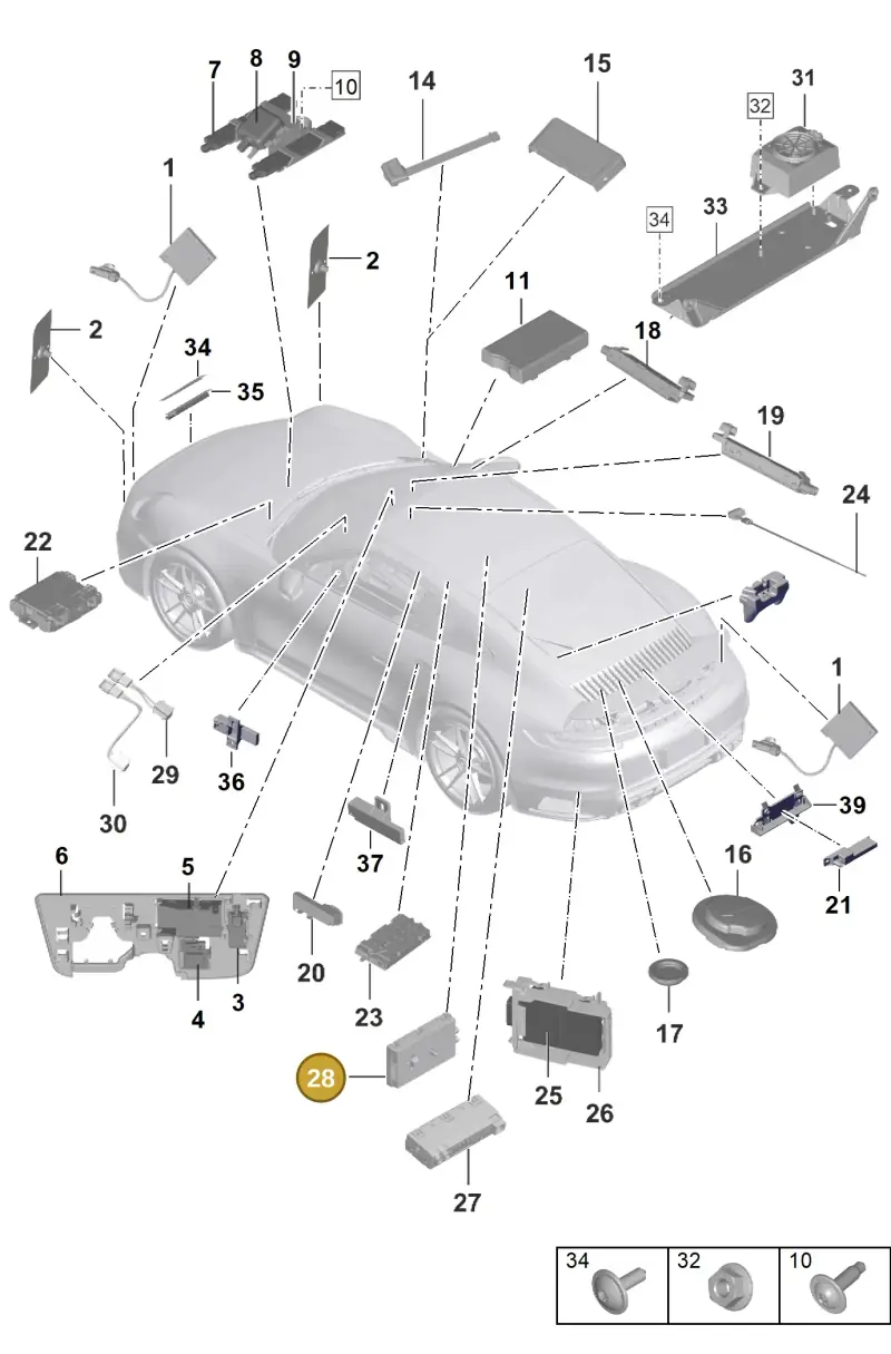 PAA035736 Porsche Connection for External Audio Sources