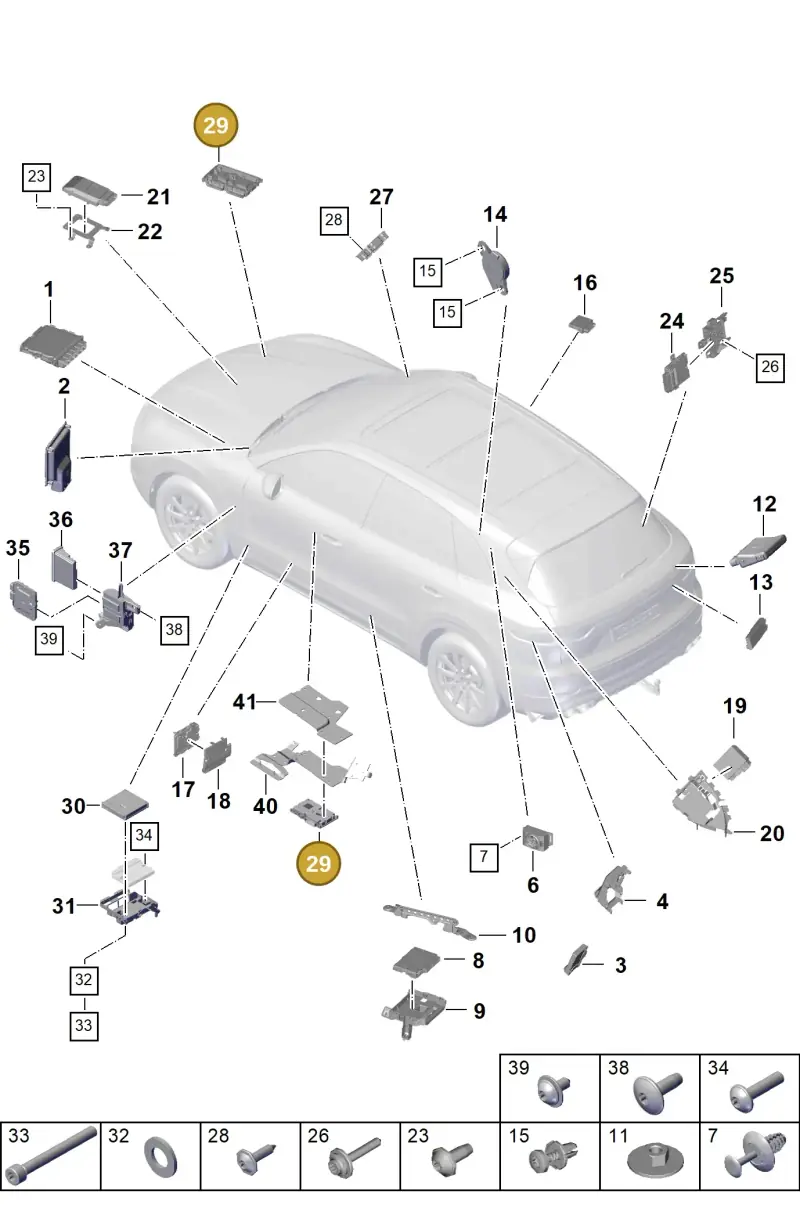 PAA907107 Porsche Control Unit for Driver Assistance Systems