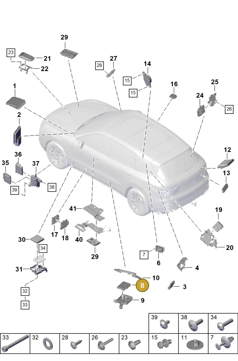 PAA907468A Porsche Control Unit for Gateway
