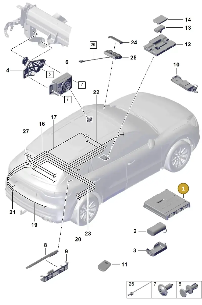 PAB035284E Porsche Control Unit