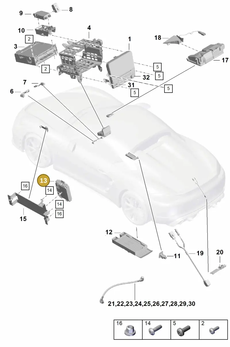 PAB03545600 Porsche Amplifiers