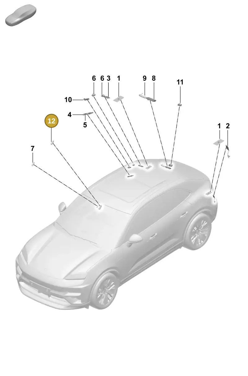 PAB035500 Porsche WLAN Aerial