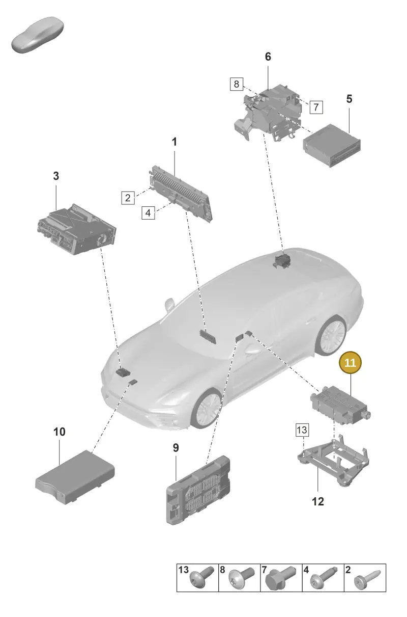 PAB035953 Porsche USB Hub