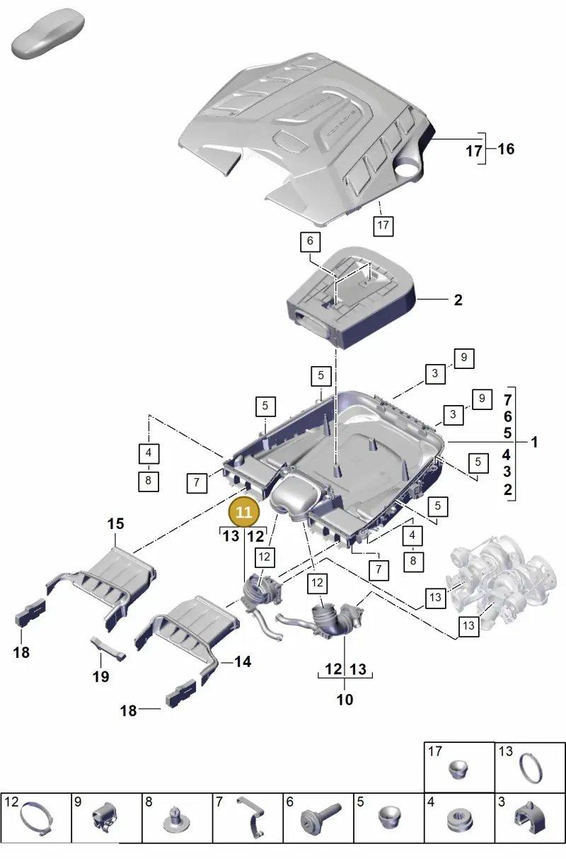 PAB129606A Porsche Intake Manifold