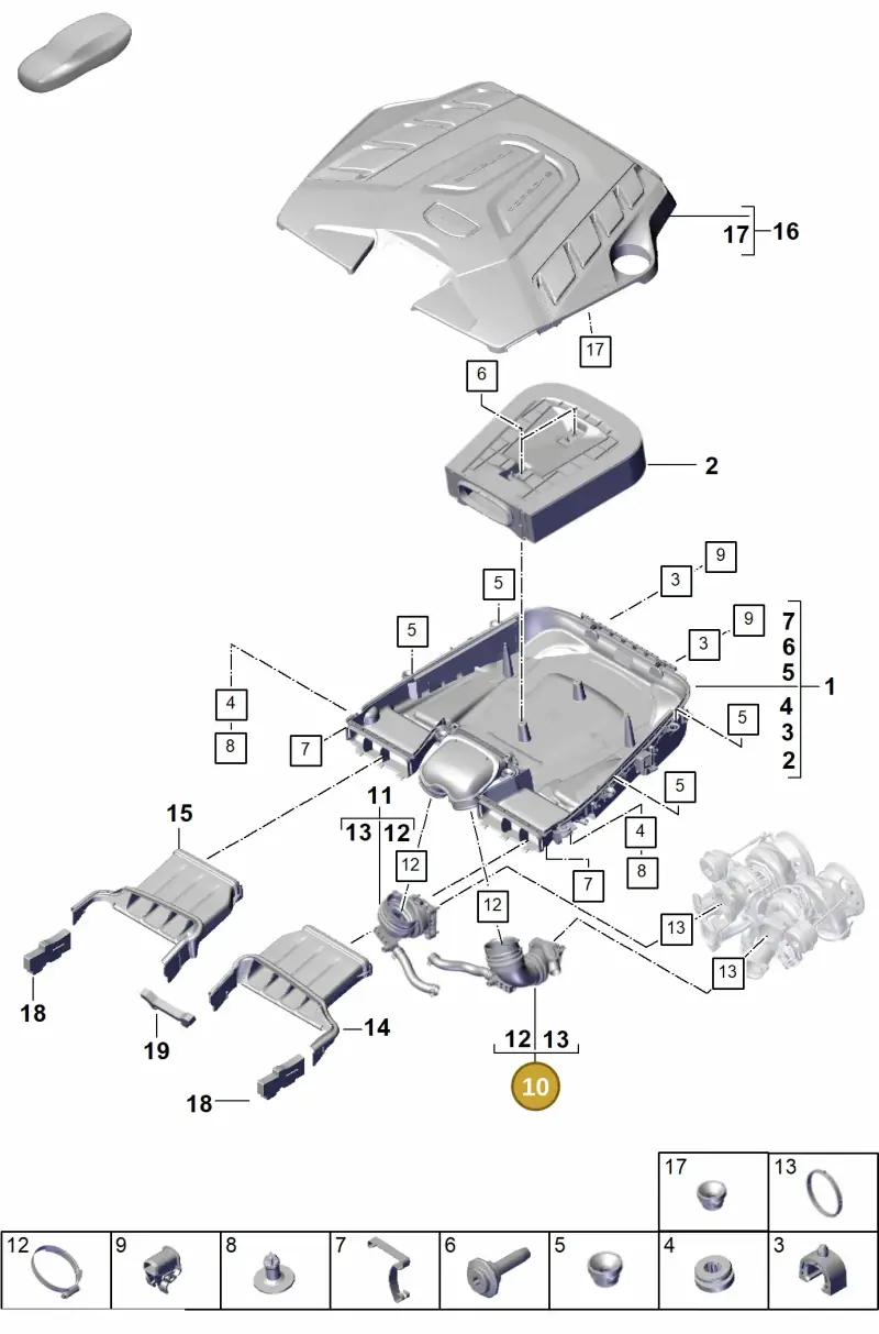 PAB129609A Porsche Intake Manifold
