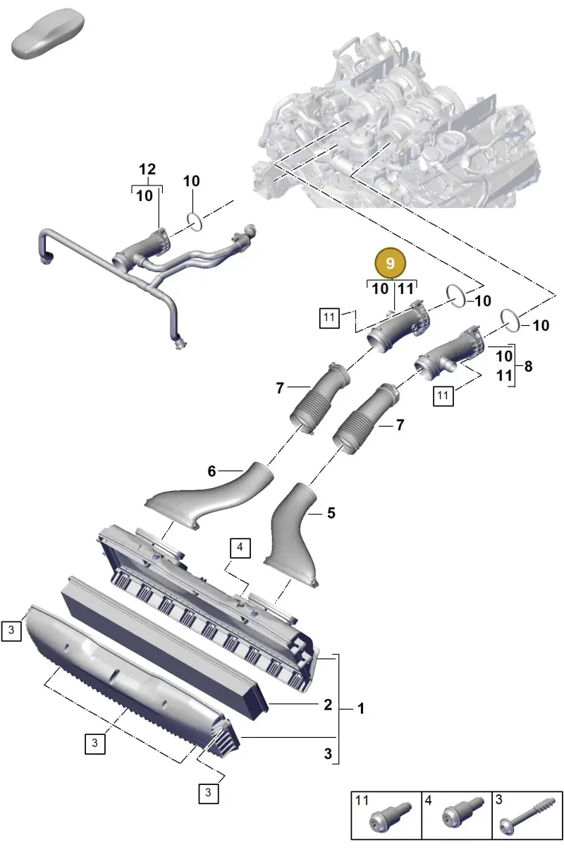 PAB129666B Porsche Intake Manifold