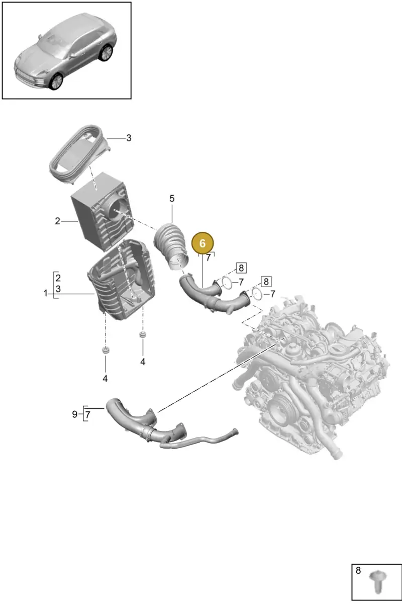 PAB129666 Porsche Intake Manifold