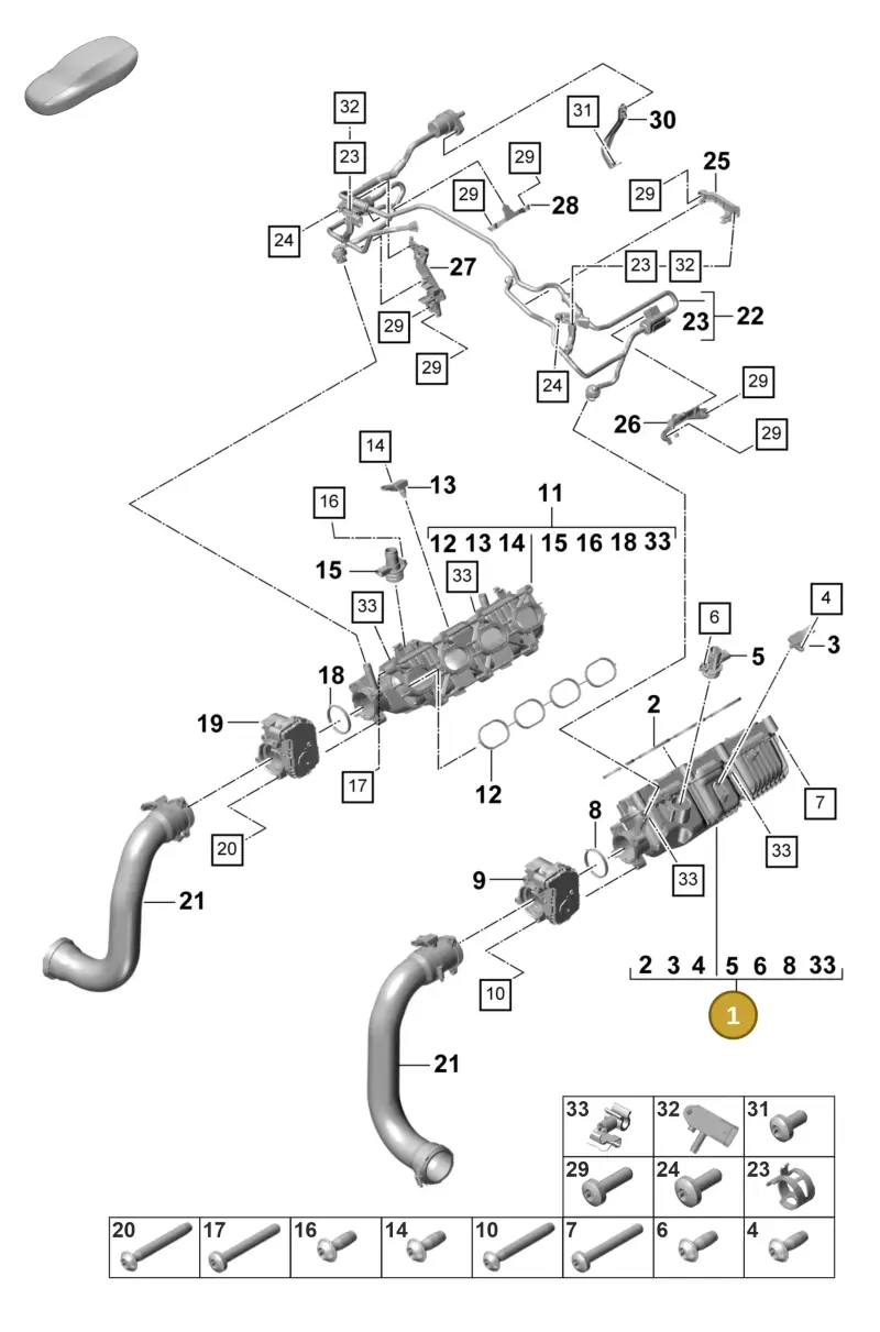 PAB129711C Porsche Intake Manifold