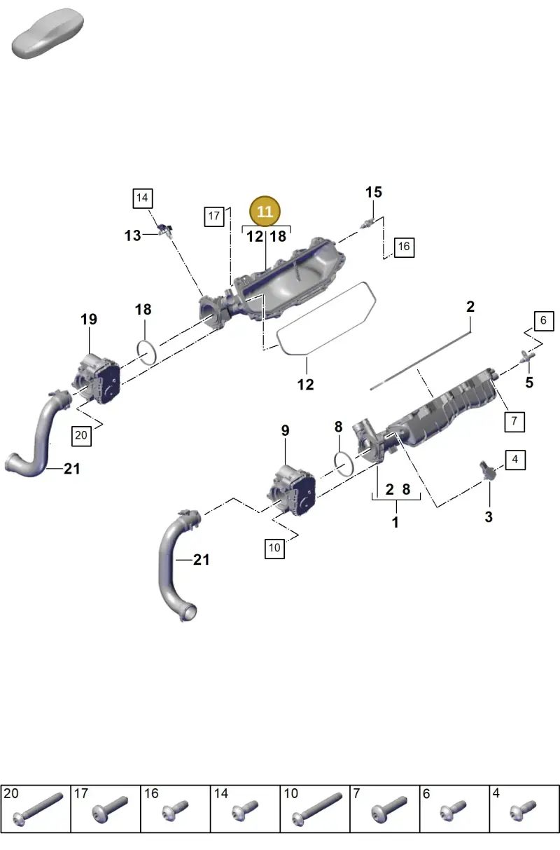 PAB133268C Porsche Intake Manifold