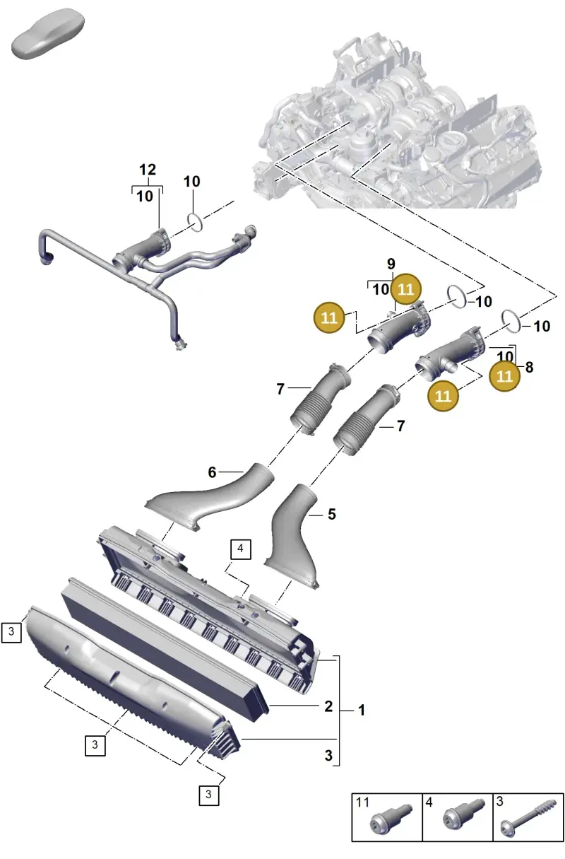 PAB145453 Porsche Securing Element