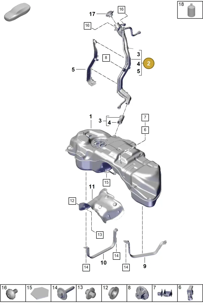 PAB201135A Porsche Fuel Filler Neck