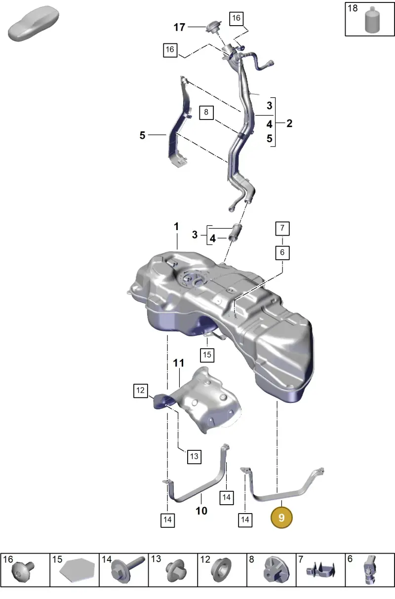 PAB201391 Porsche Tensioning Strap