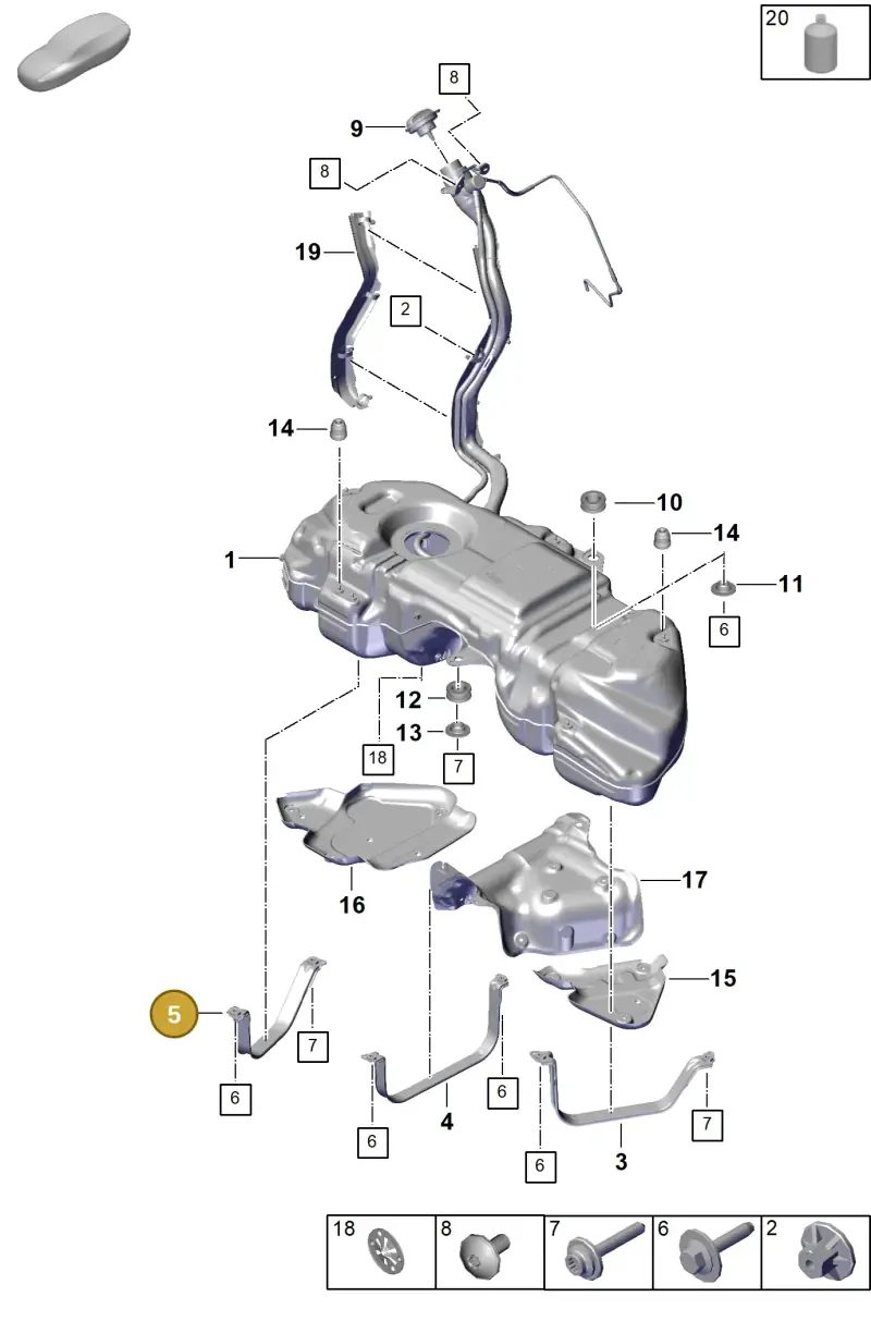 PAB20139201 Porsche Tensioning Strap
