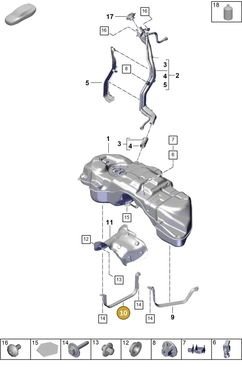 PAB201392 Porsche Tensioning Strap