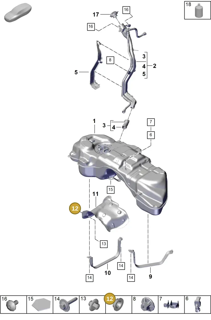 PAB201532 Porsche Distance Piece