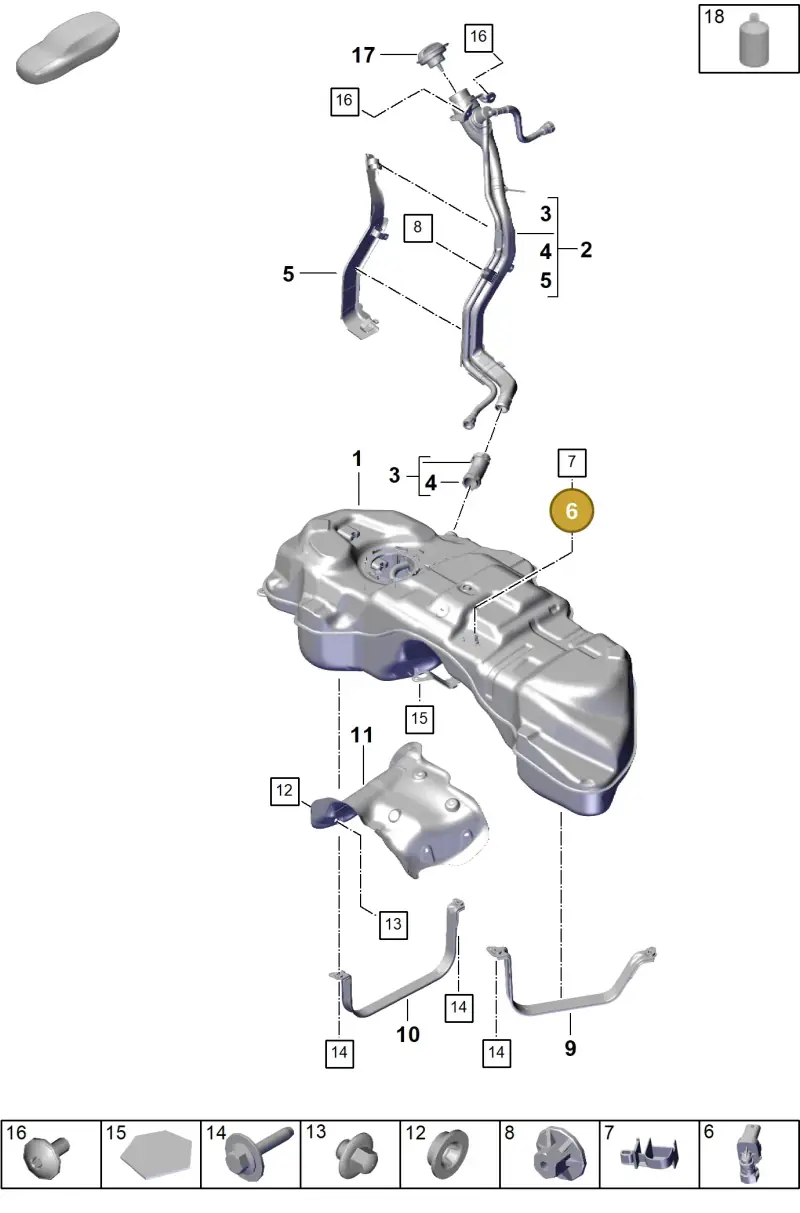 PAB201733A Porsche Pressure Sensor