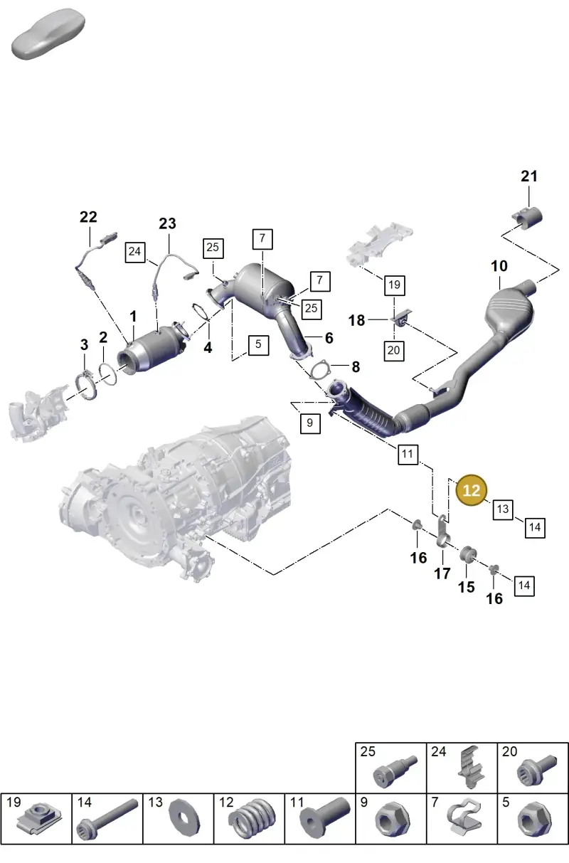 PAB25335300 Porsche Pressure Spring