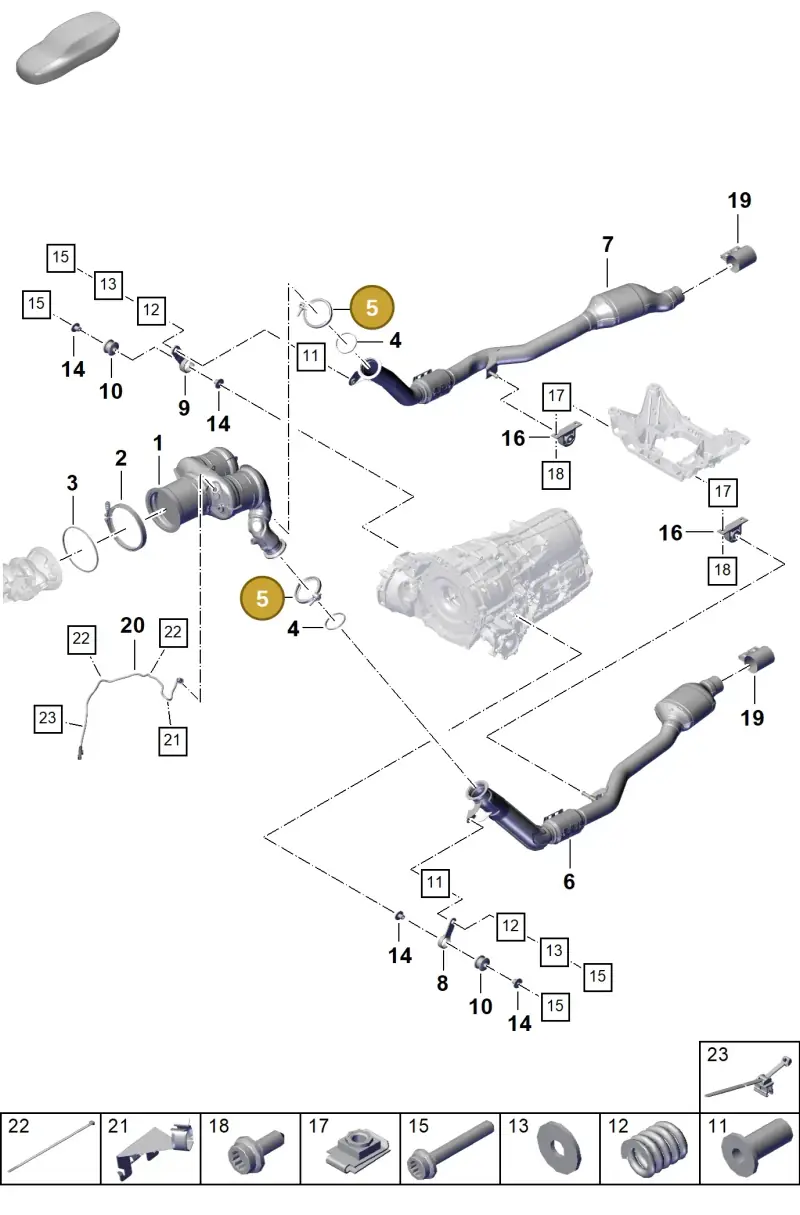 PAB253725A Porsche Clip