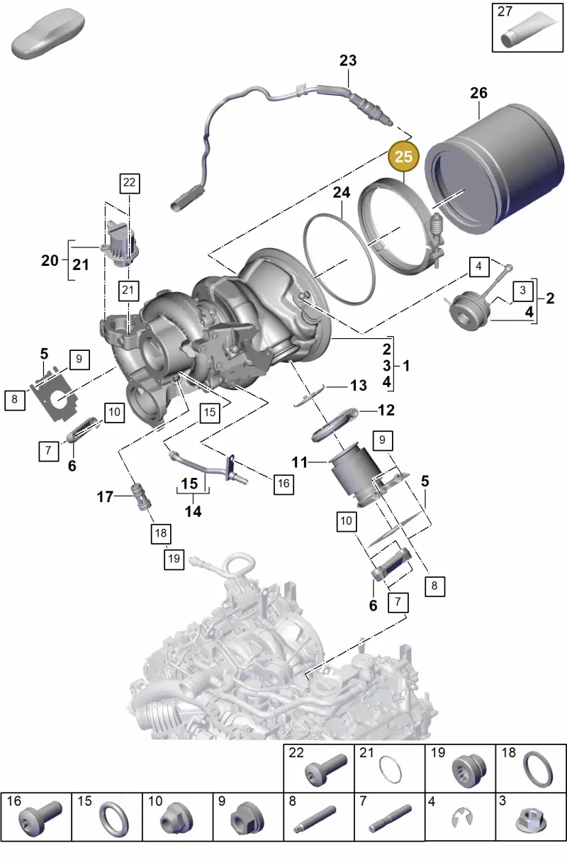 PAB253725B Porsche Clamping