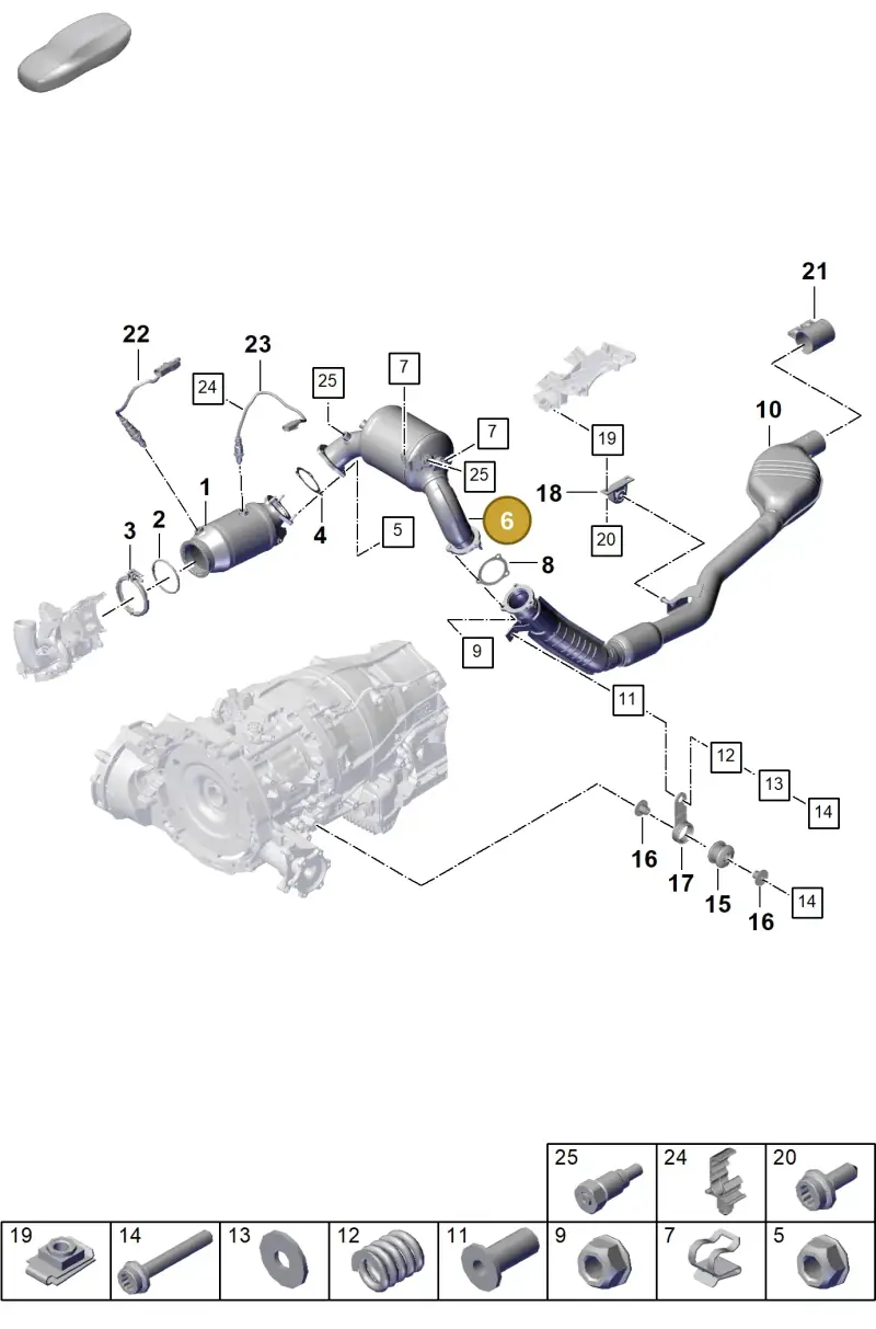 PAB254801D Porsche Petrol Particulate Filter
