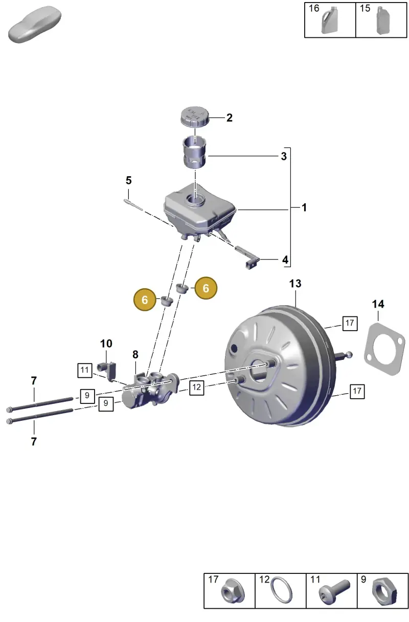 PAB611817 Porsche Bungs