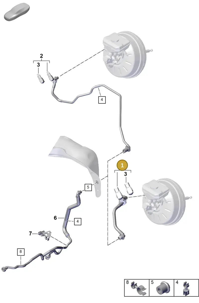 PAB611931 Porsche Hose