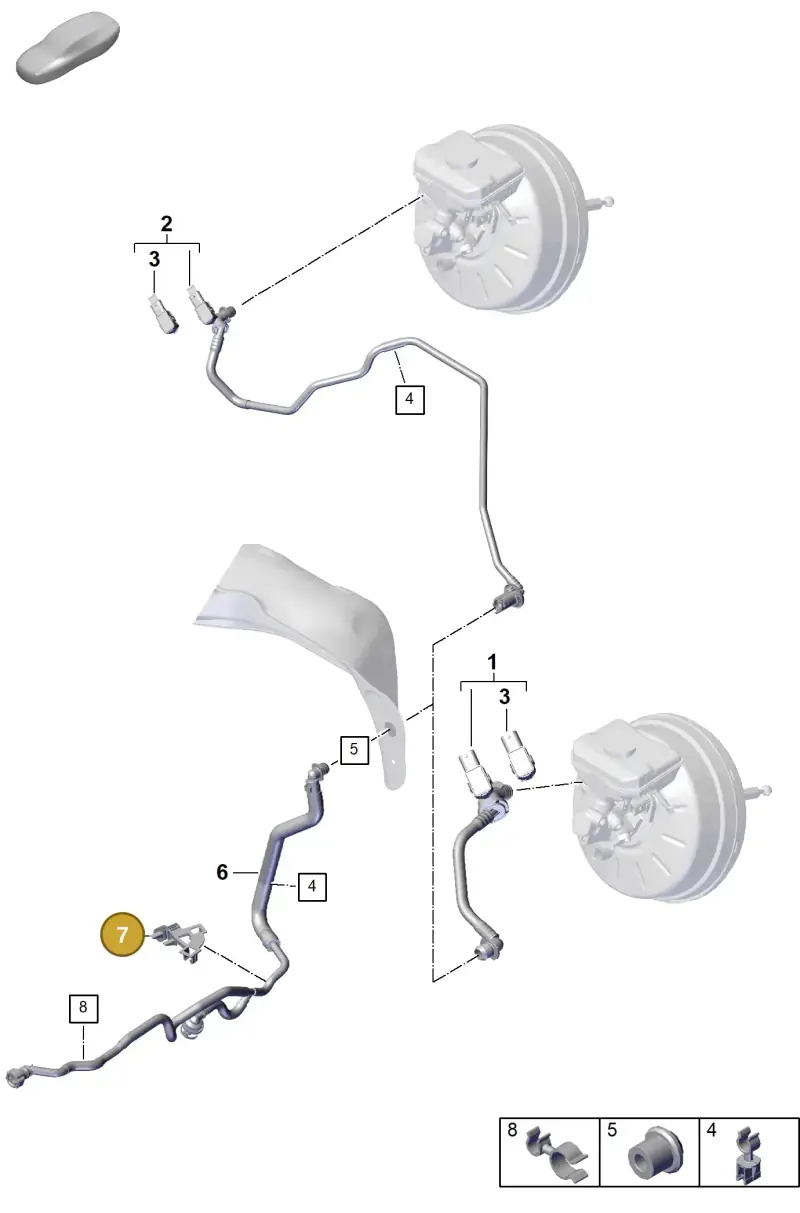PAB61279700 Porsche Line Holder