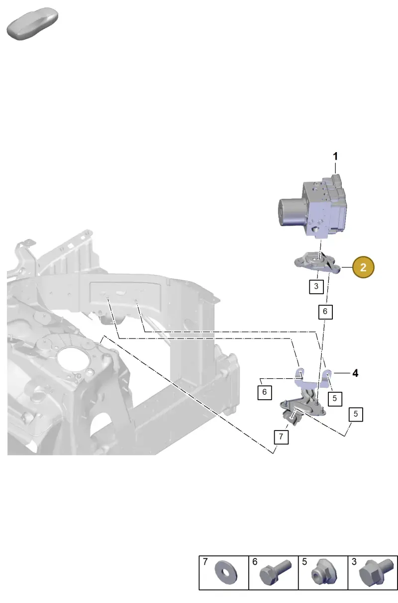 PAB614235 Porsche Bracket