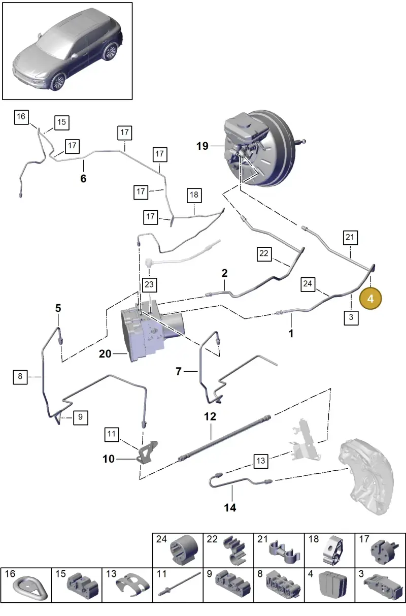 PAB61476900 Porsche Grommet