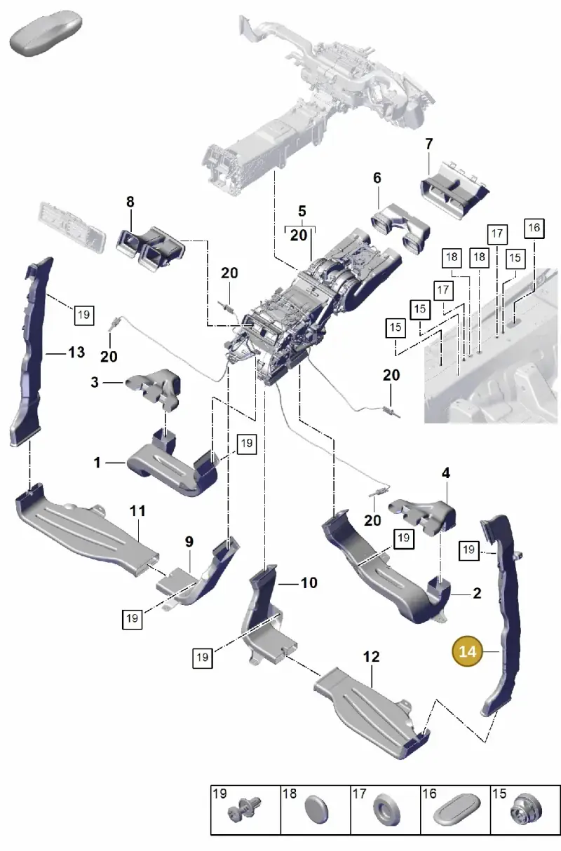 PAB81972600 Porsche Air Guide