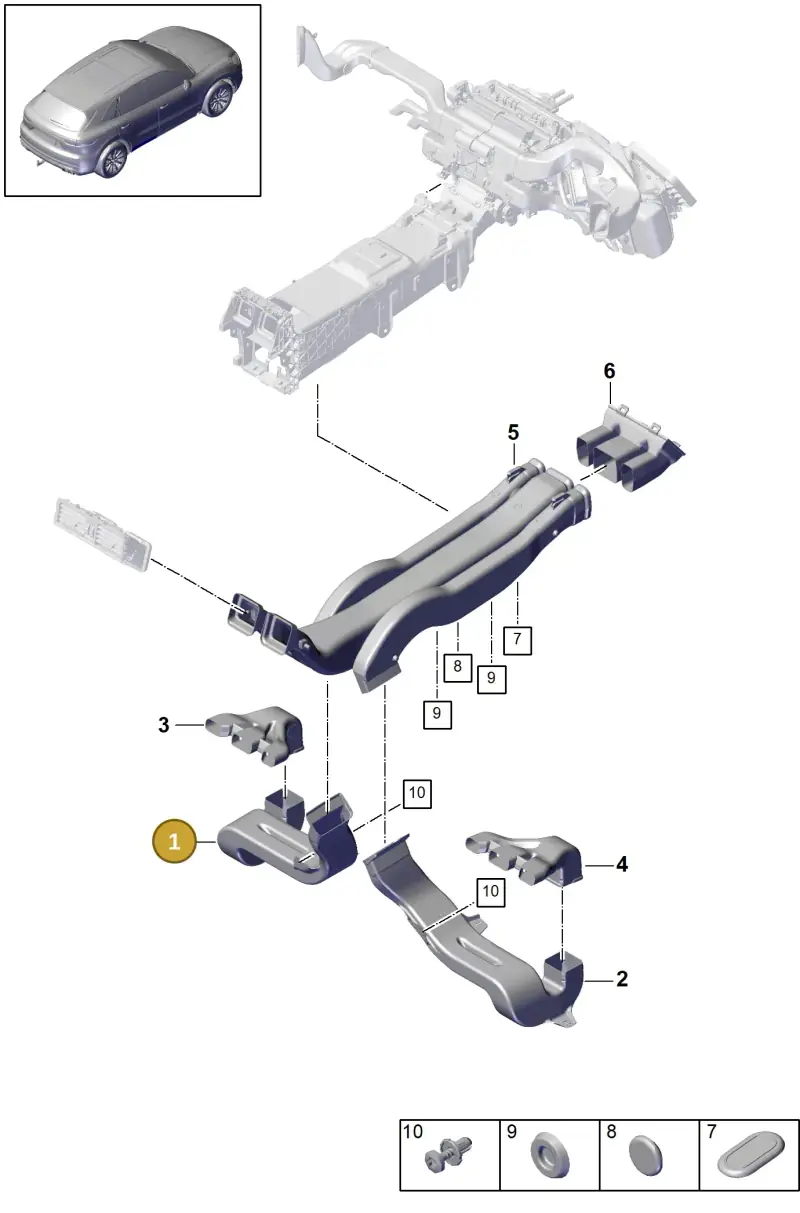 PAB81980300 Porsche Air Guide