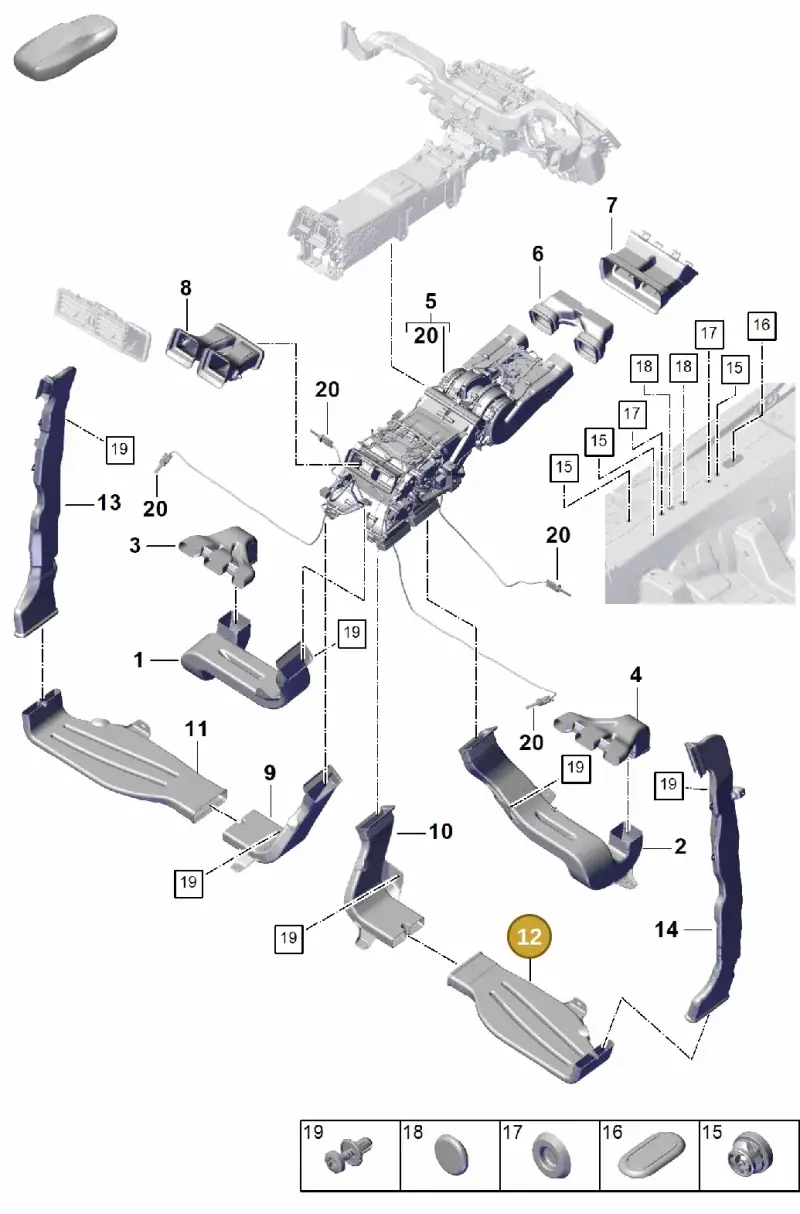 PAB819812A Porsche Air Guide