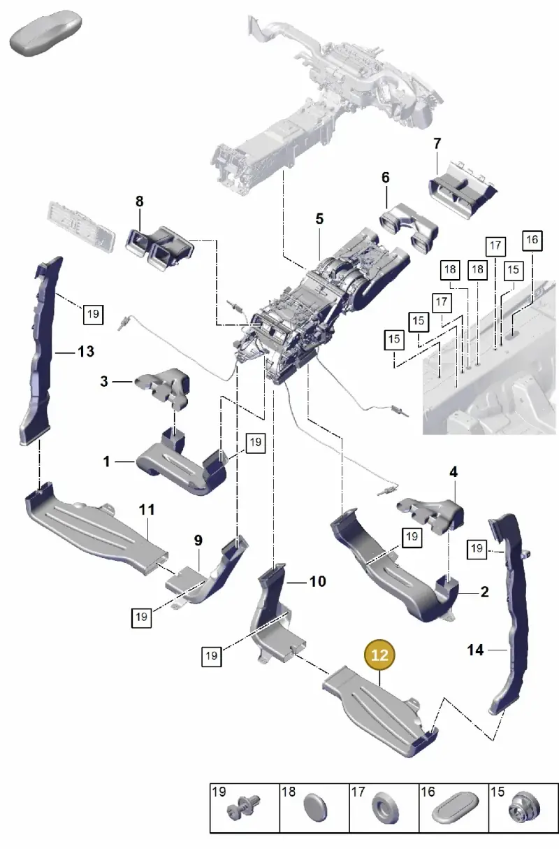 PAB819812 Porsche Air Guide