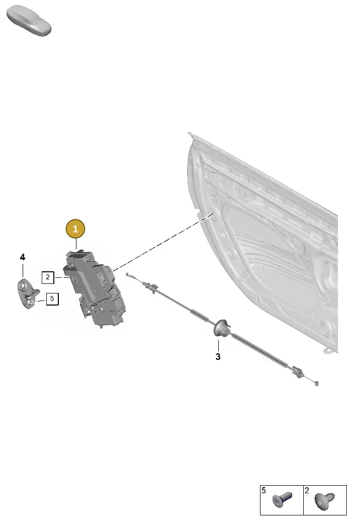 PAB837015 Porsche Door Lock