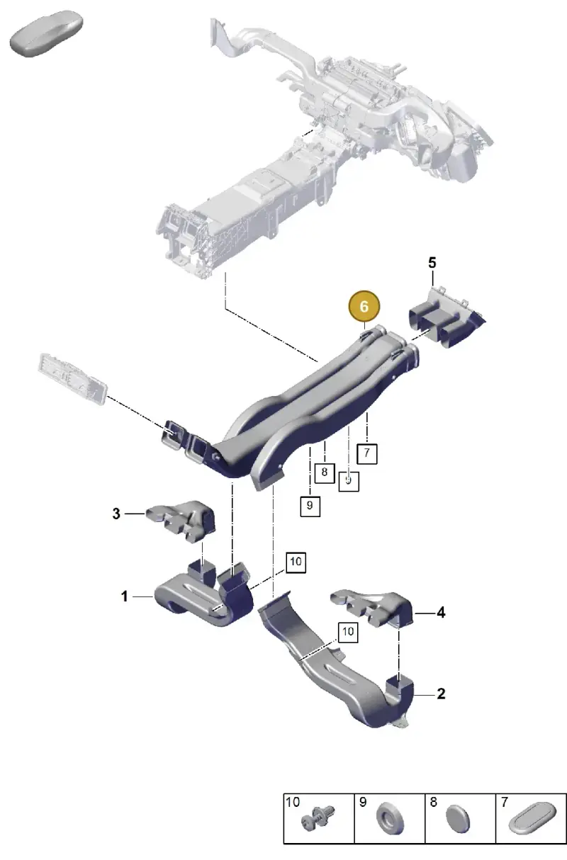 PAB85704200 Porsche Connecting Piece