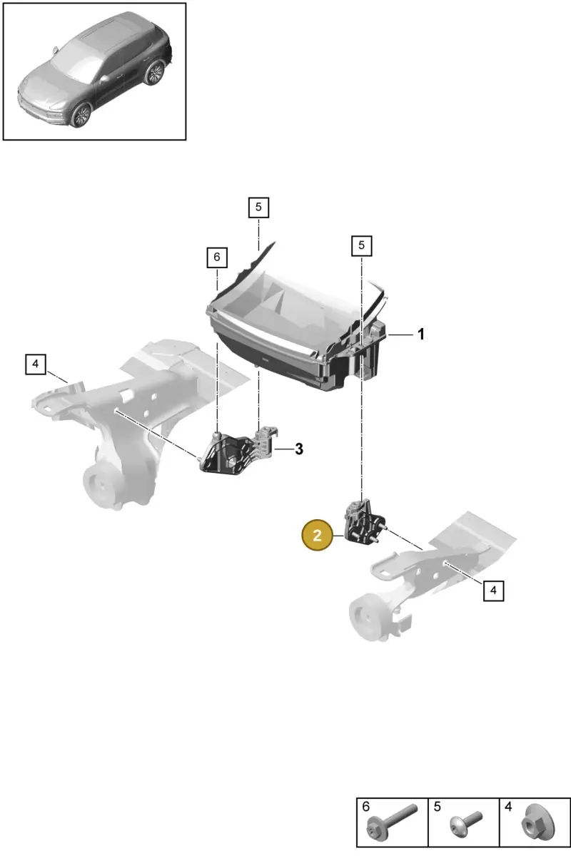 PAB857745 Porsche Bracket