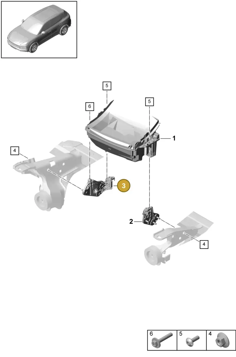 PAB857746A Porsche Bracket