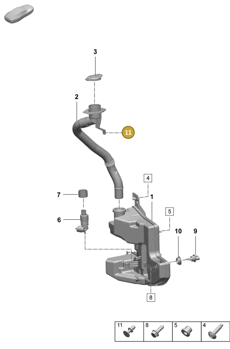 PAB867632 Porsche Spreader Rivet