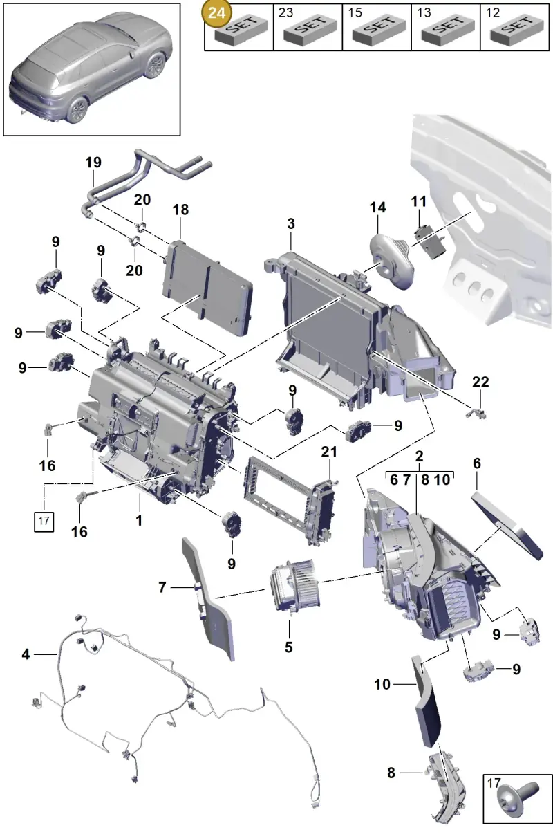 PAB898967A Porsche Repair Set