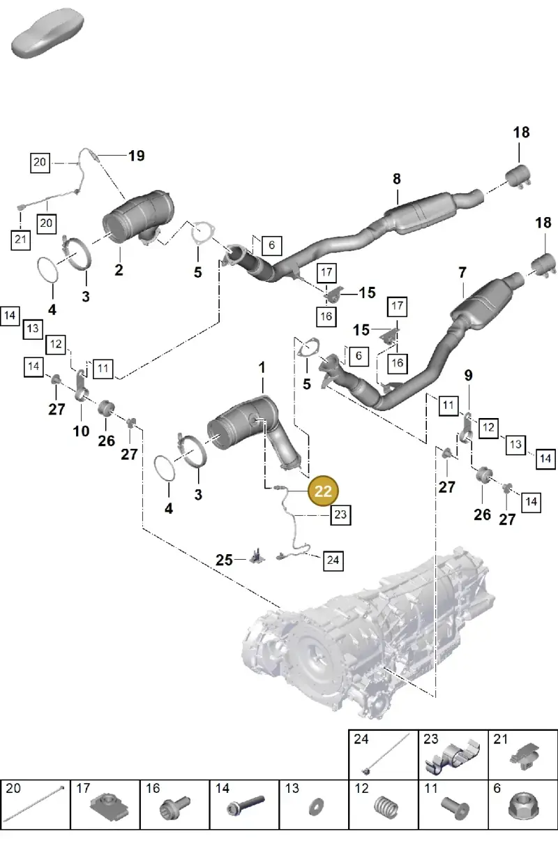 PAB906262D Porsche Lambda Probe