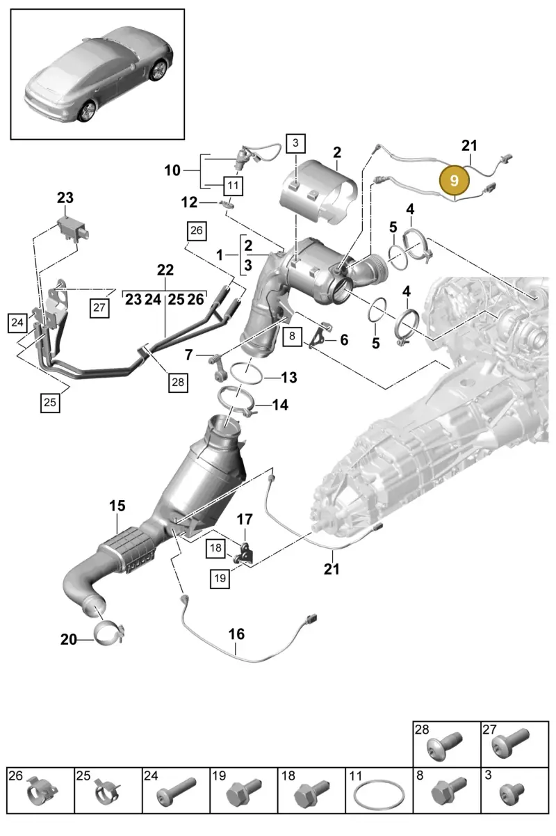PAB906262 Porsche Lambda Probe