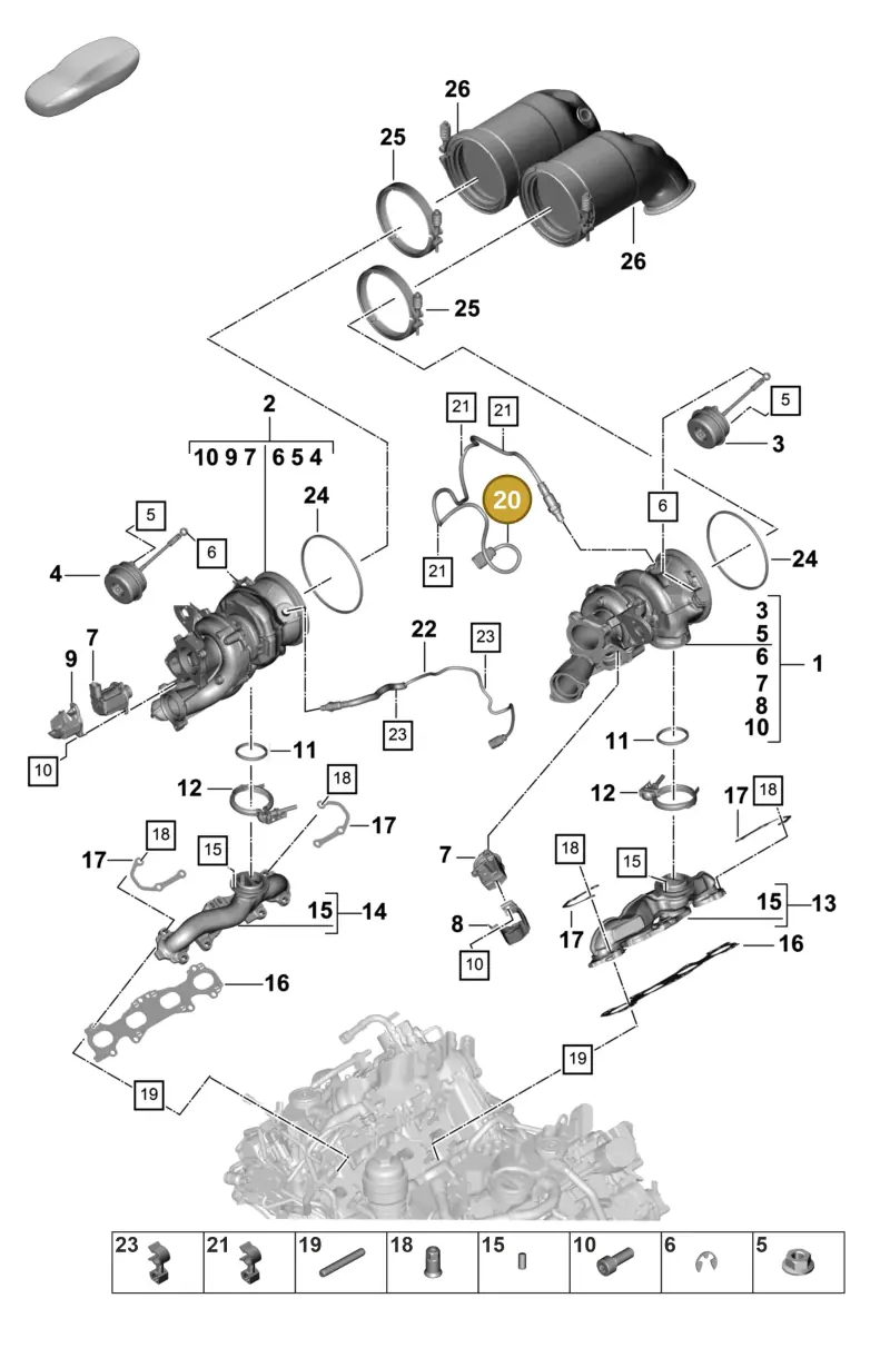 PAB906265B Porsche Lambda Probe