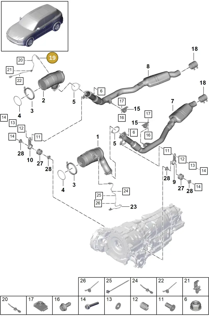 PAB906265H Porsche Lambda Probe
