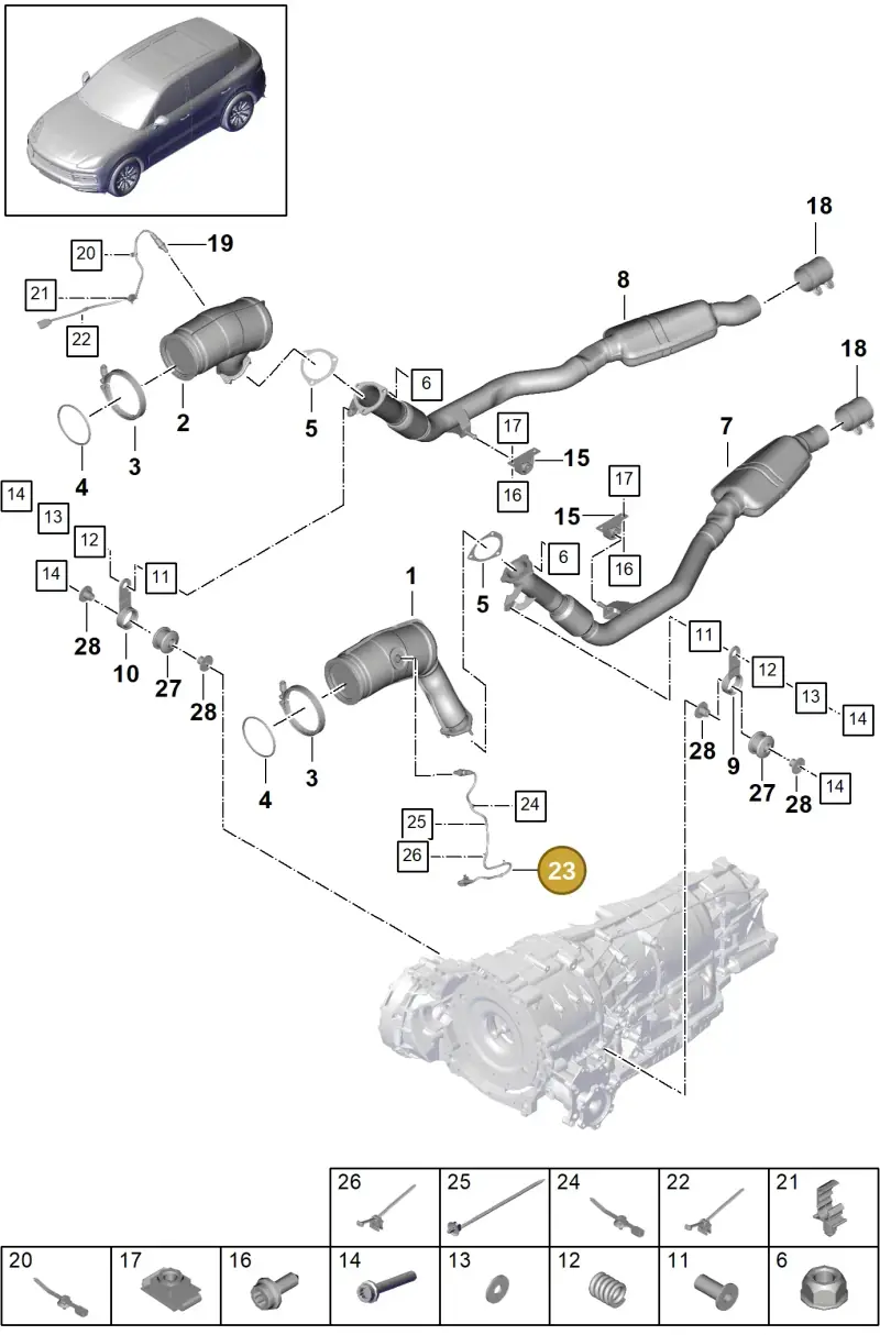 PAB906265J Porsche Lambda Probe