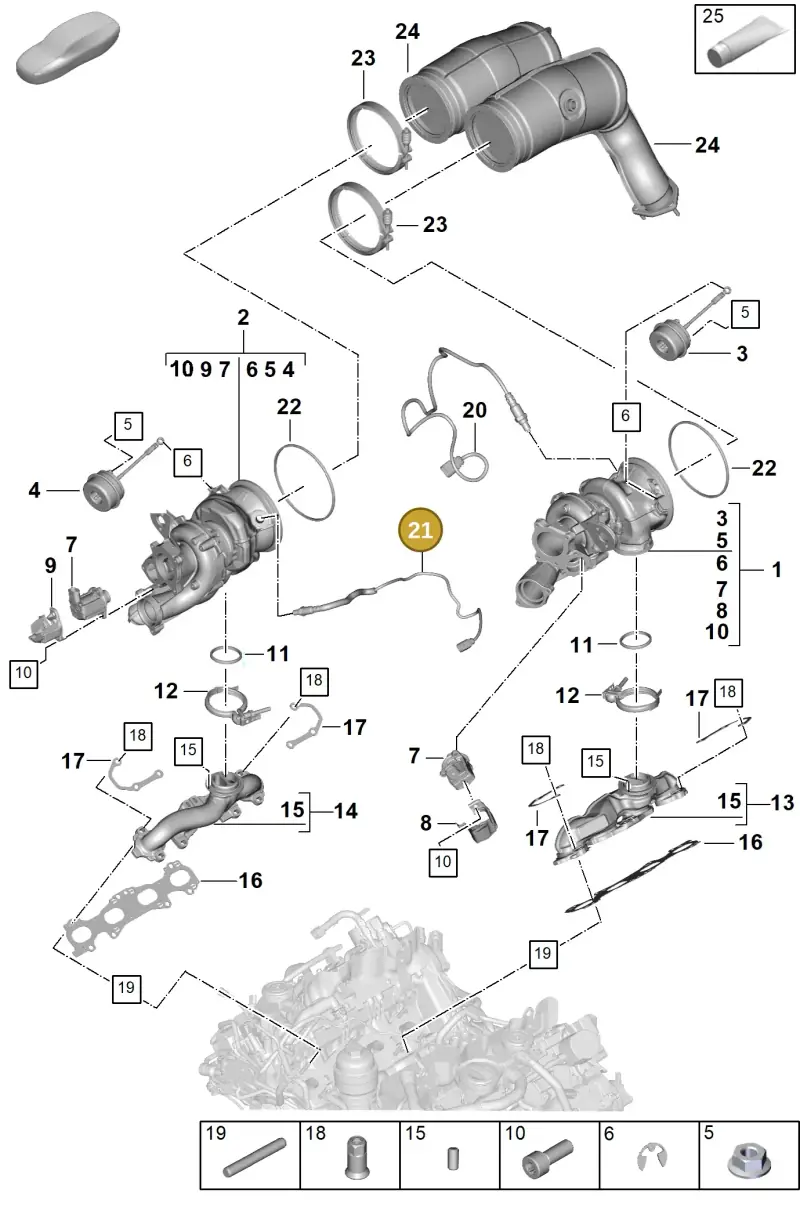 PAB906265M Porsche Lambda Probe