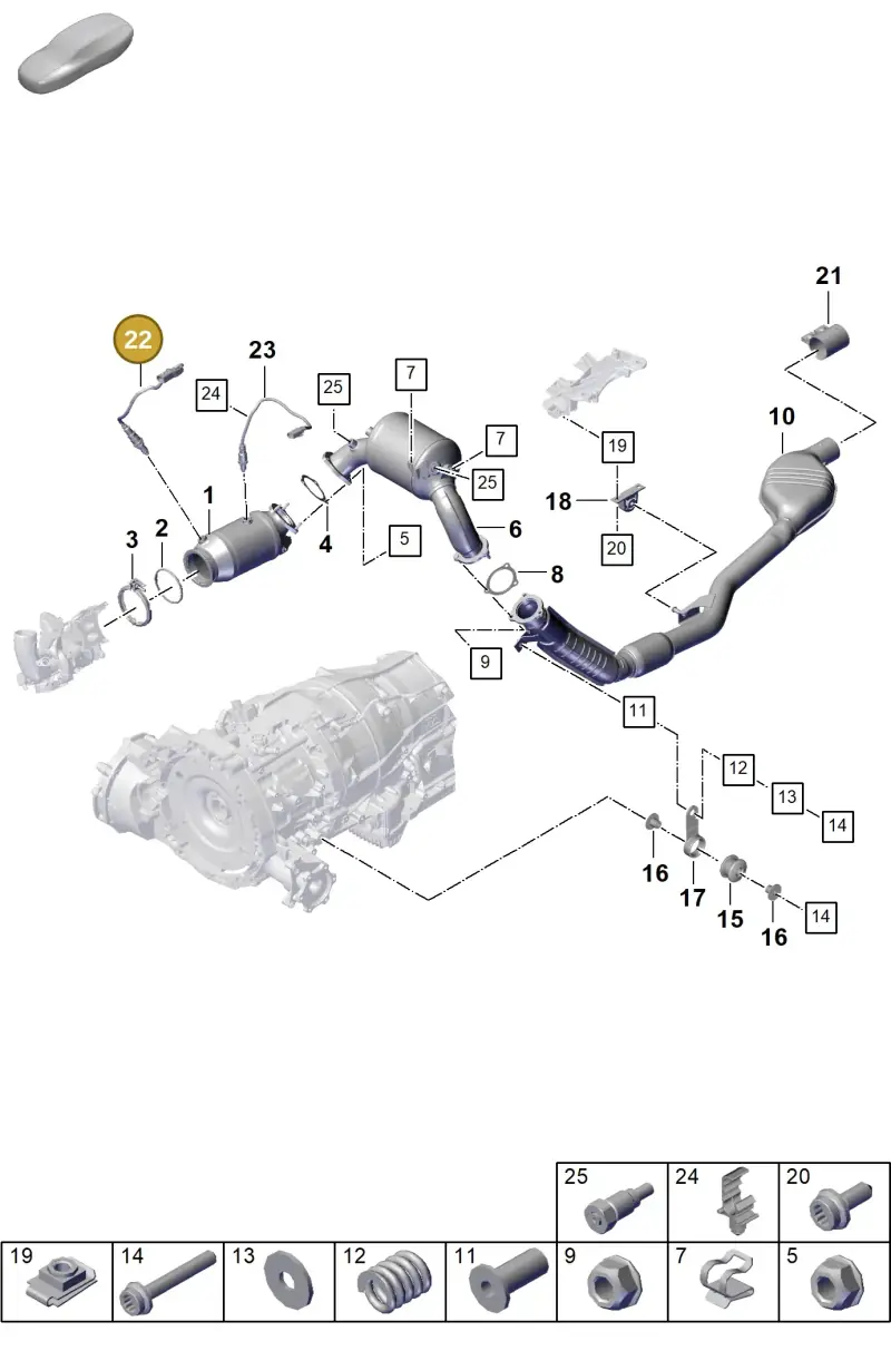 PAB906265P Porsche Lambda Probe