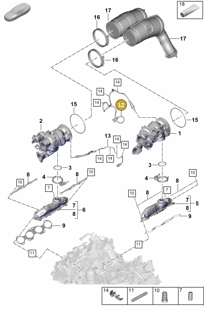 PAB906265R Porsche Lambda Probe